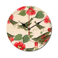Reloj de pared Pájaros verdes