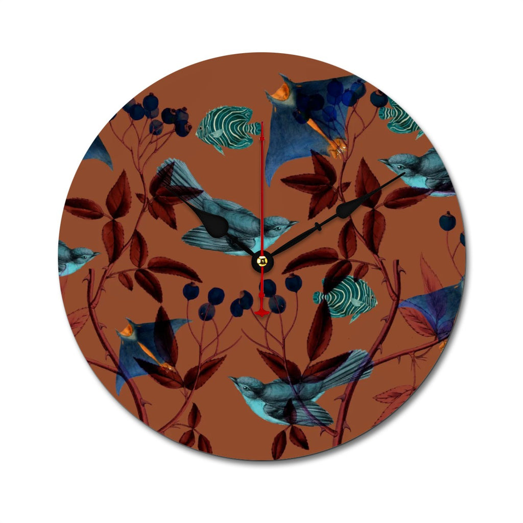 Reloj de pared Pájaros celestes