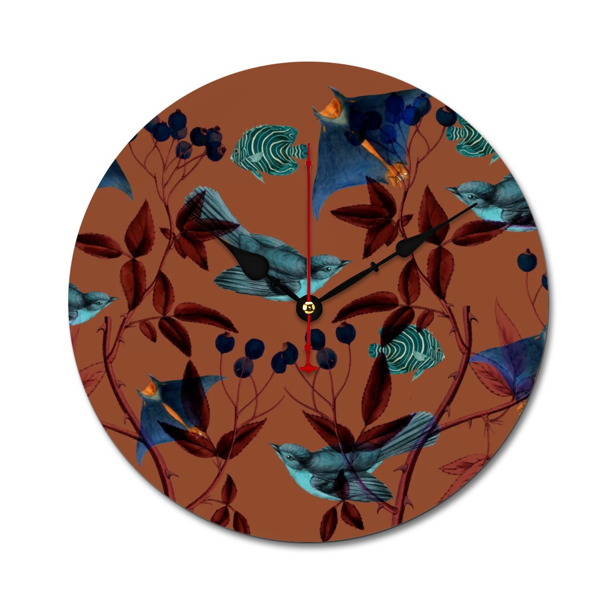 Reloj de pared Pájaros celestes