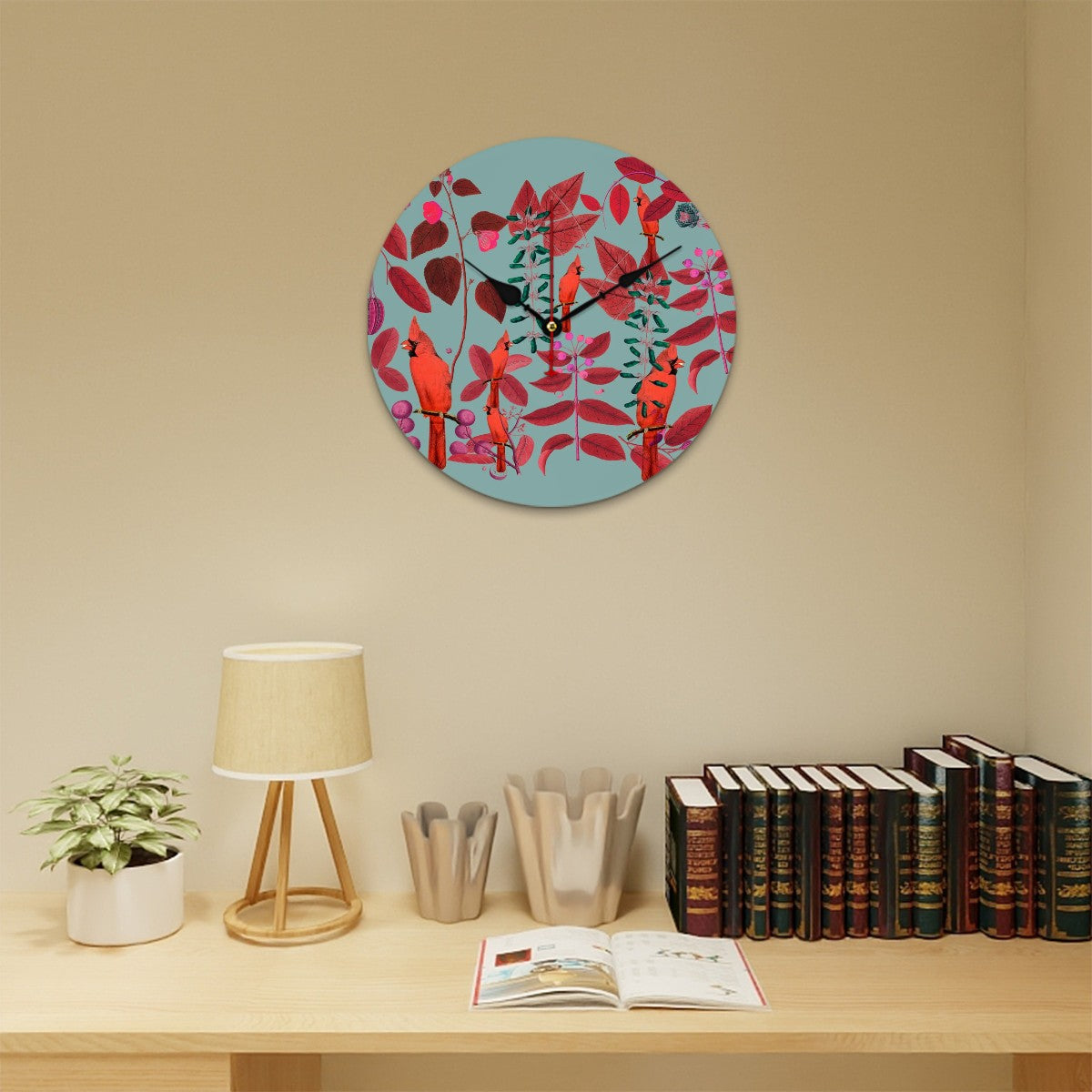 Reloj de pared Botanical Bird