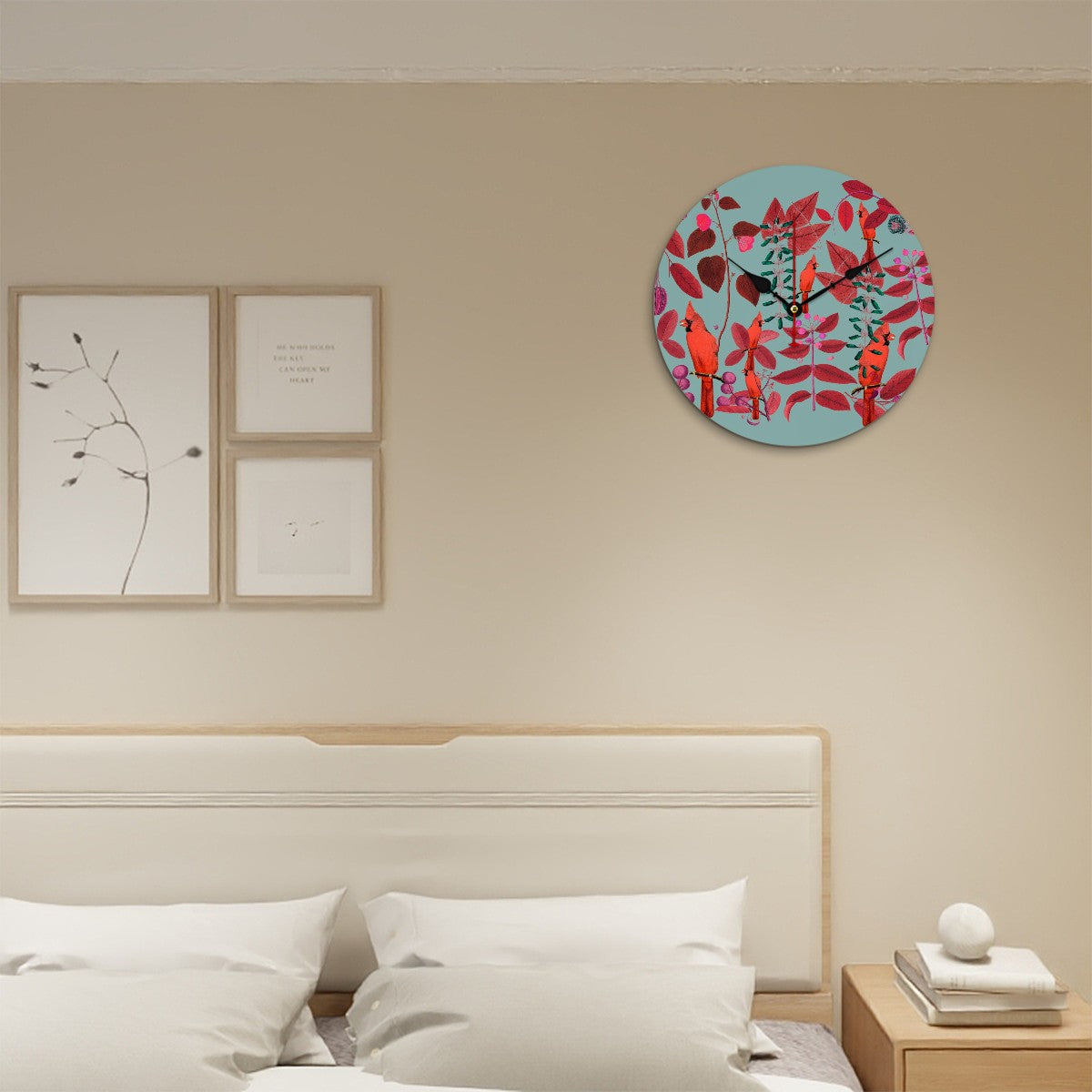 Reloj de pared Botanical Bird