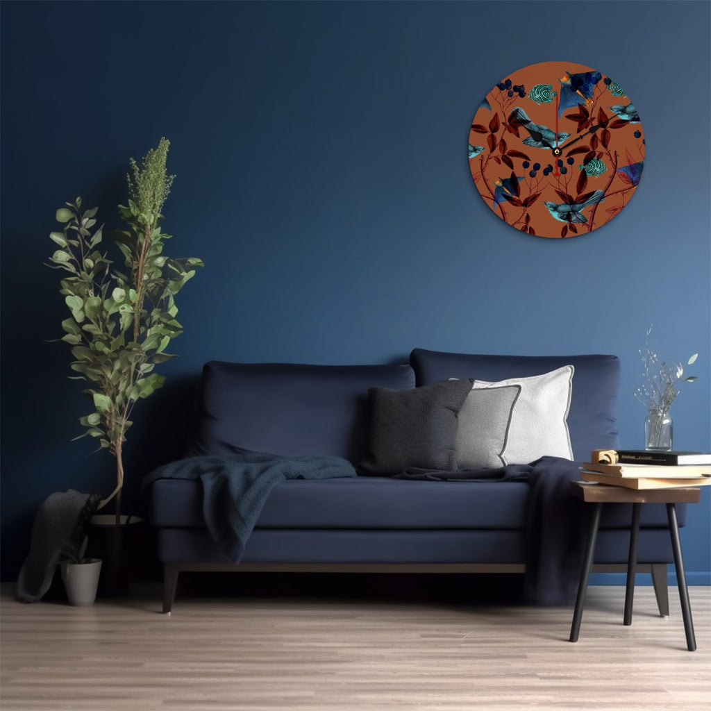Reloj de pared Pájaros celestes