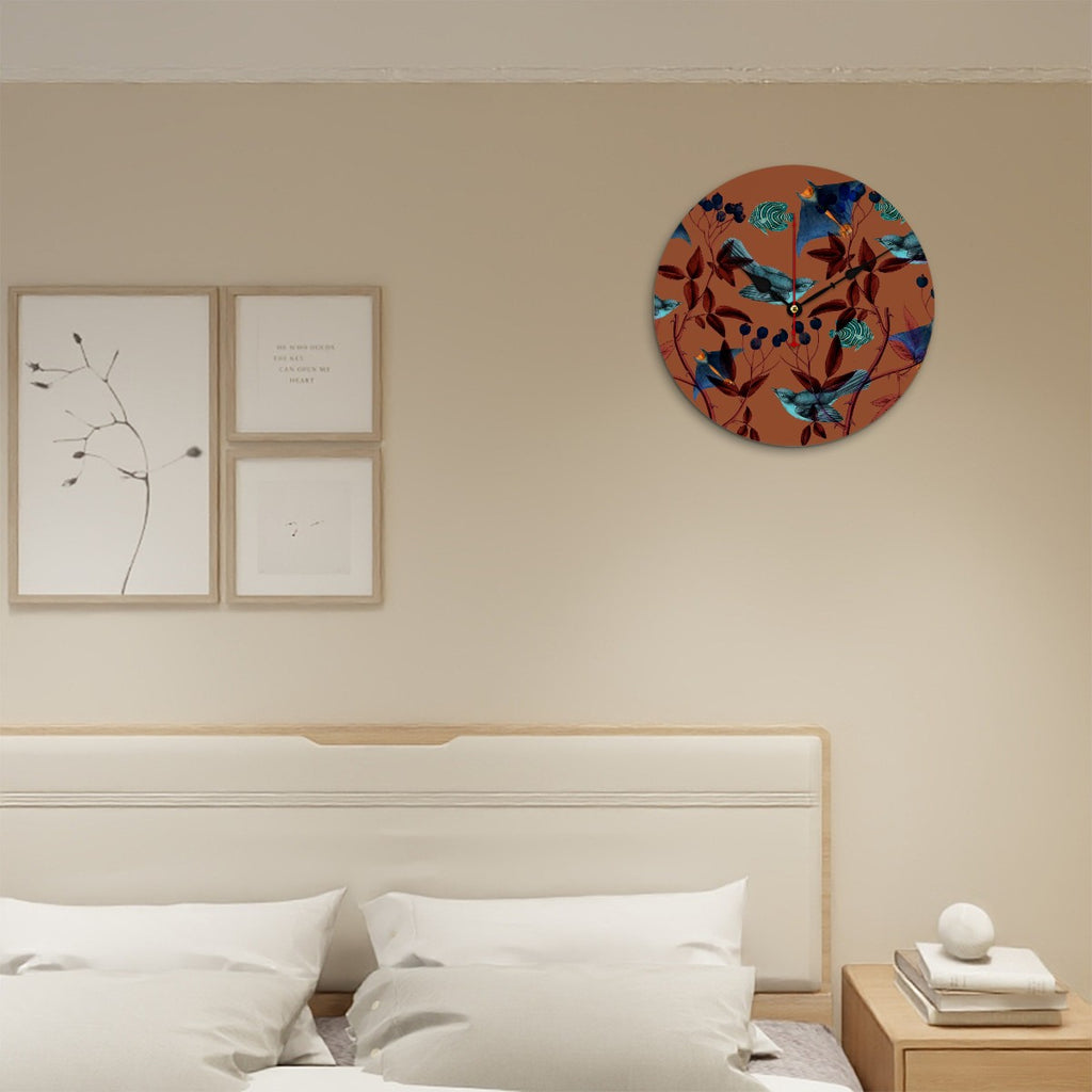 Reloj de pared Pájaros celestes